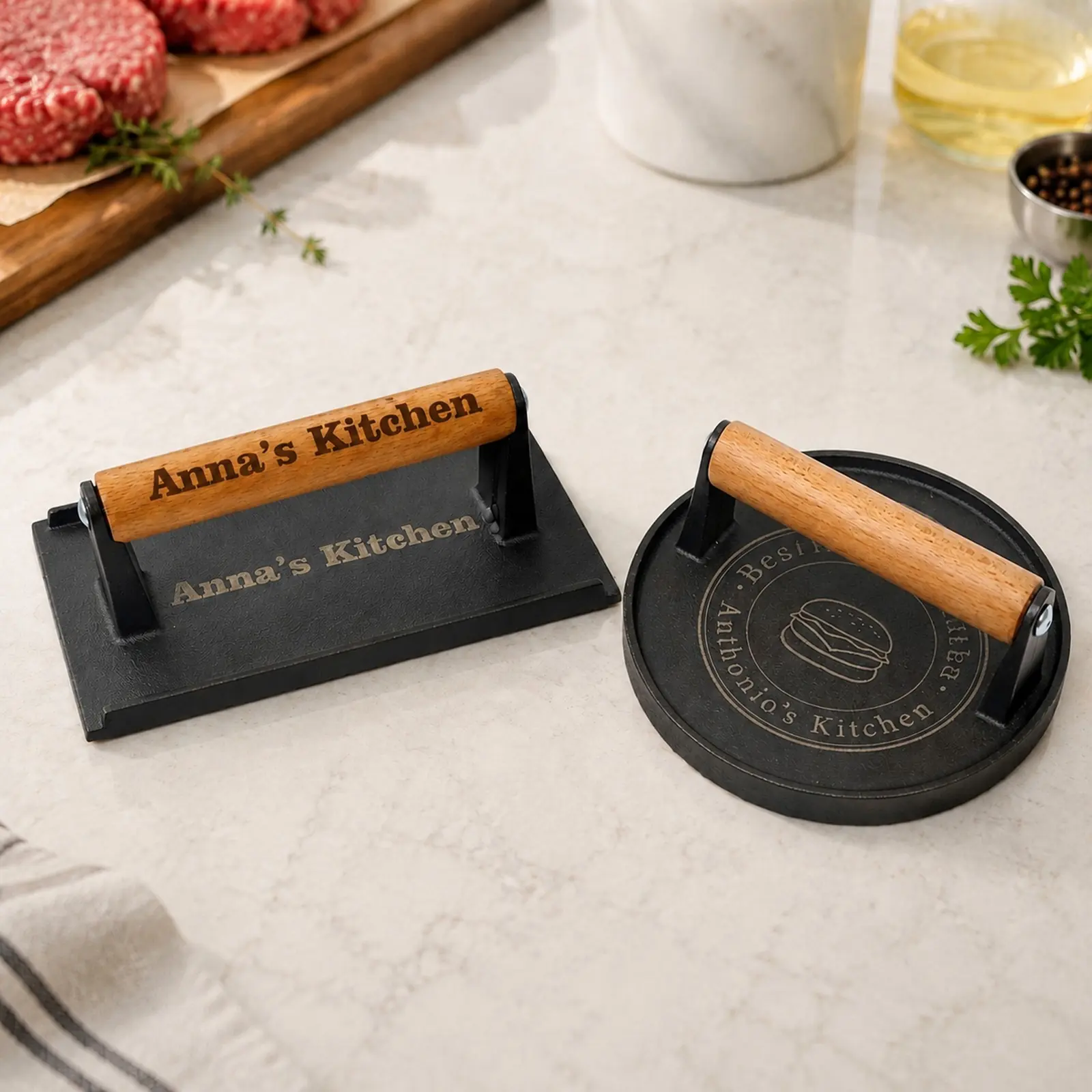 Personalized Burger Press
