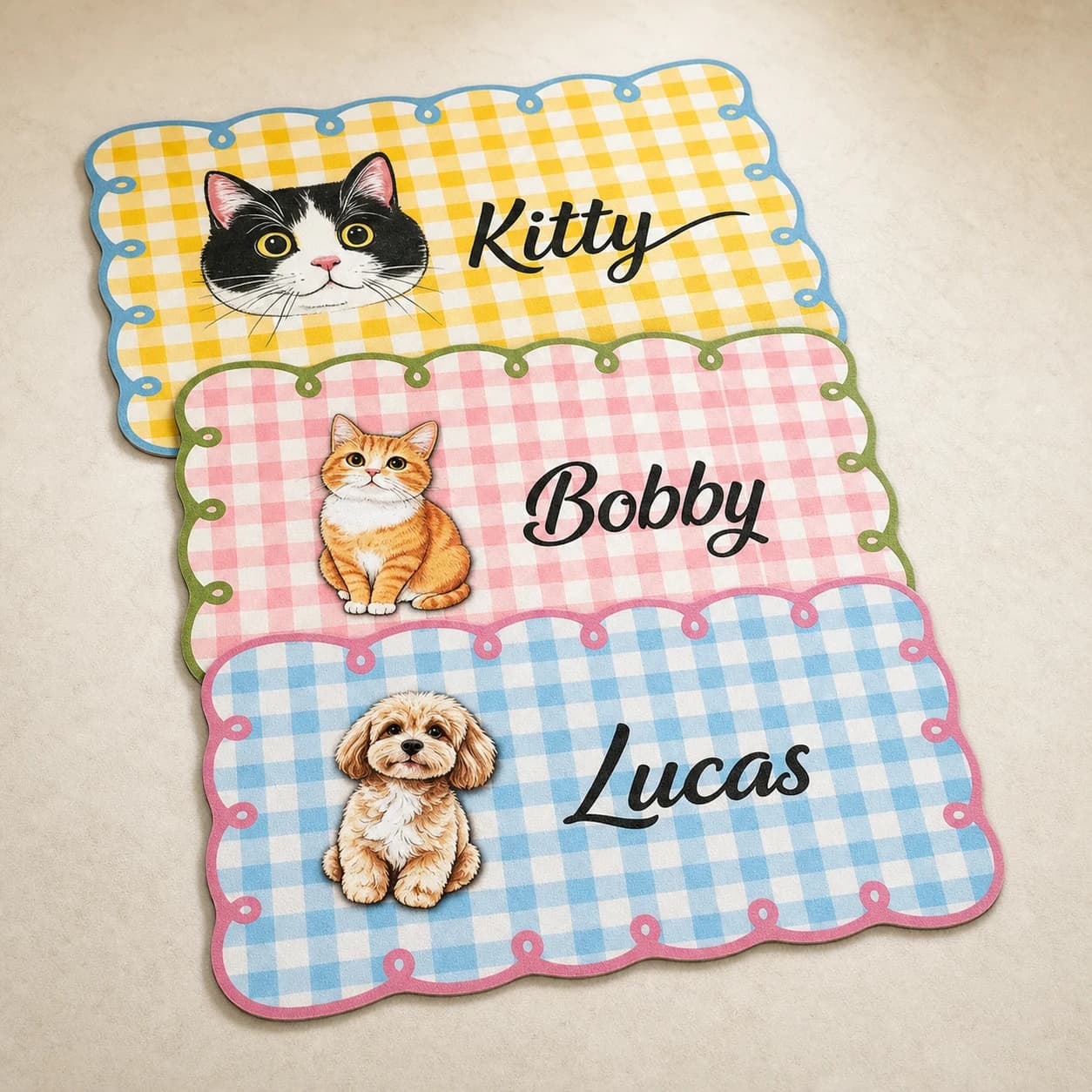 Personalized Pet Photo Feeding Mat