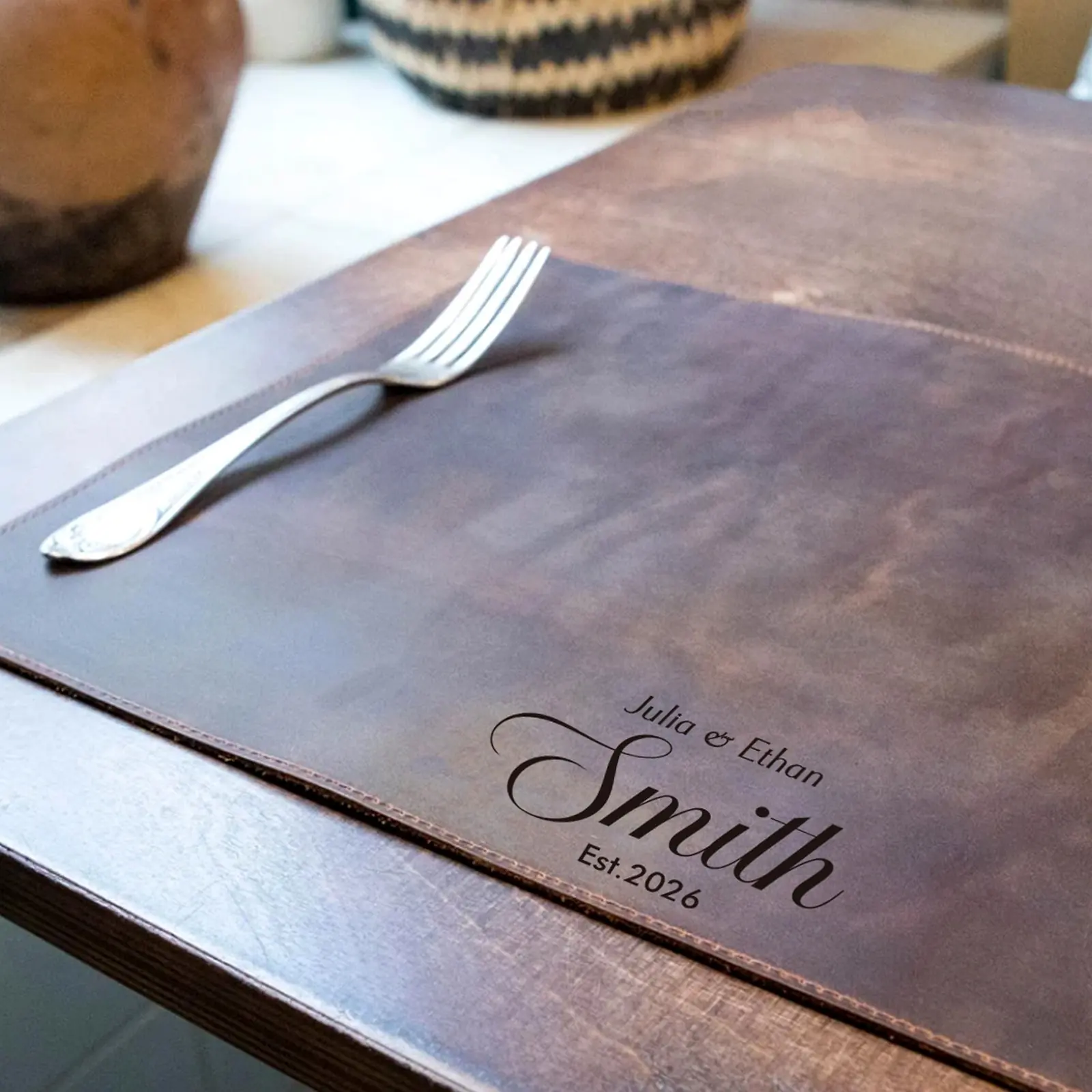 Personalized PU Leather Placemats